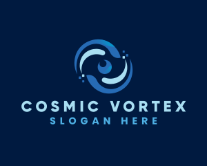 Digital Eye Vortex logo design