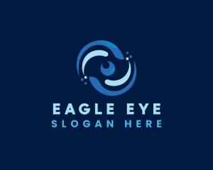 Digital Eye Vortex logo design