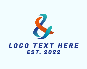 Lettering - Generic Modern Ampersand logo design