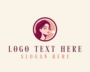 Smoking Lady Cigarette Logo