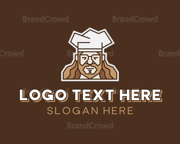 Hipster Chef Restaurant Logo