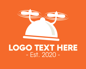 Delivery Service - Modern Flying Dish logo design