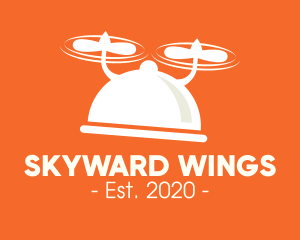 Flying - Modern Flying Dish logo design