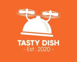 Dish - Modern Flying Dish logo design