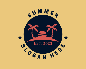 Summer Beach Resort logo design