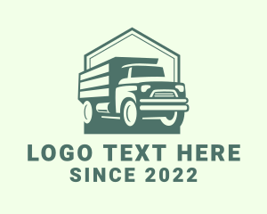 Shipping Service - Logistics Transportation Truck logo design