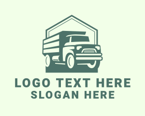 Logistics Transportation Truck Logo