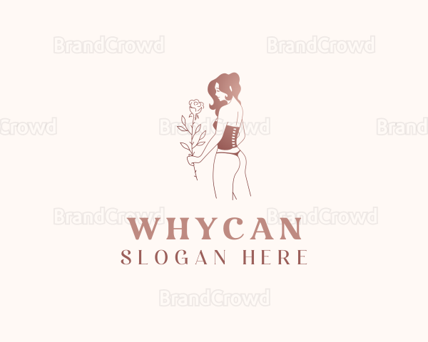 Sexy Lingerie Flower Logo