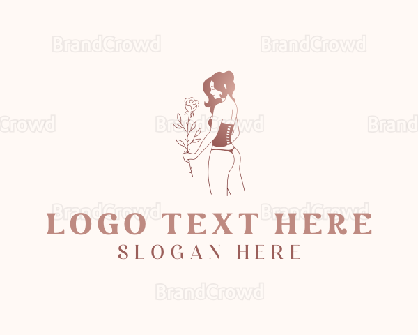Sexy Lingerie Flower Logo