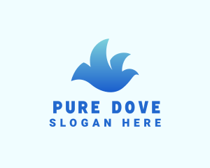 Freedom Dove Bird logo design