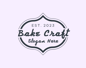 Retro Dessert Baker logo design