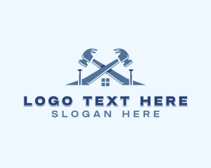 Remodeling - Hammer Roof Repair logo design