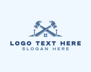 Nail - Hammer Roof Repair logo design