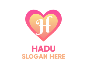 App - Feminine Heart Dating logo design