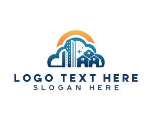 Property Developer - Rental Cloud Digital App logo design