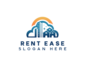 Rental - Rental Cloud Digital App logo design