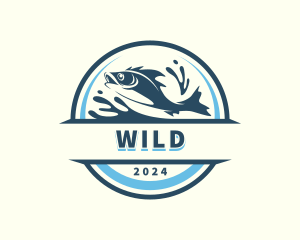 Ocean - Underwater Seafood Fishing logo design