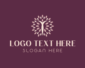 Counselling - Woman Tree Yoga Wellness logo design