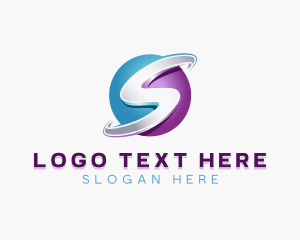 3d - 3D Digital Sphere logo design