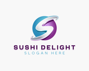 3D Digital Sphere logo design