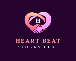 Helping Hand Heart logo design