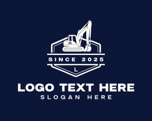 Heavy Machinery - Excavator Demolition Machinery logo design