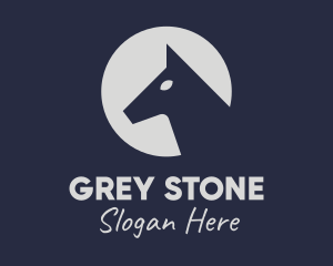 Grey - Grey Hound Circle logo design