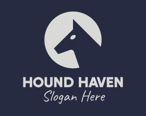 Grey Hound Circle logo design