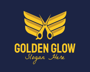 Golden - Golden Wing Salon logo design