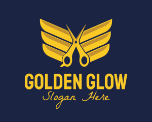 Golden Wing Salon logo design