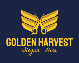 Golden - Golden Wing Salon logo design