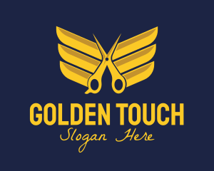 Golden Wing Salon logo design