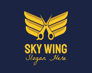 Wing - Golden Wing Salon logo design