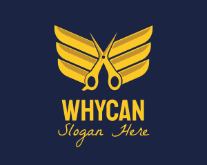 Golden Wing Salon logo design