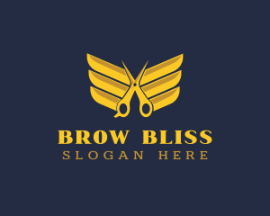 Scissors Wing Barber logo design