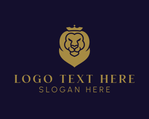 Crown - Lion Premium Investment logo design
