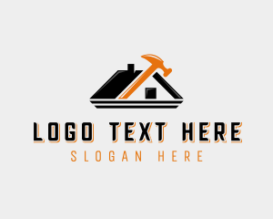 Contractor - Carpentry Hammer Handyman logo design