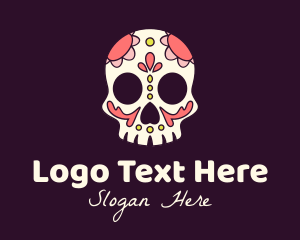 Skull - Mexican Skull Festival logo design