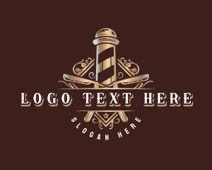 Badge - Premium Barber Salon logo design