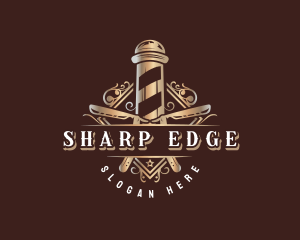 Premium Barber Salon logo design