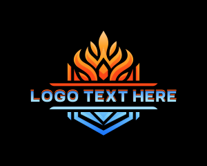 Scorch - Fire Ice Heating logo design