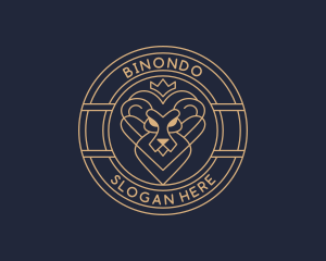 Elegant Lion Crown Logo