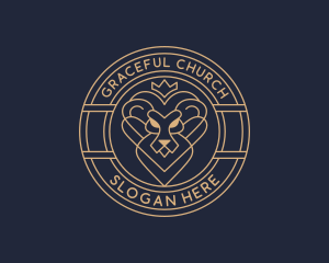 Artisanal - Elegant Lion Crown logo design