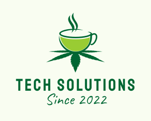 Hemp - Marijuana Tea Cafe logo design