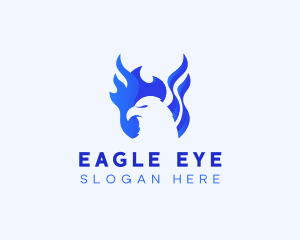 Angry Eagle Flame logo design