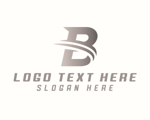 Courier - Express Logistics Letter B logo design