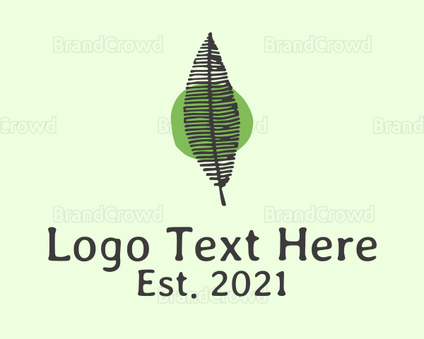 Organic Fern Leaf Logo