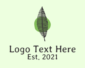 Plant - Organic Fern Leaf logo design