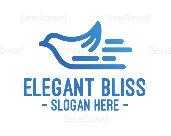 Blue Fast Bird Logo