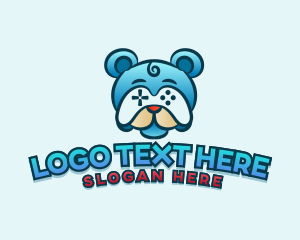 Online Game - Bear Game Controller logo design